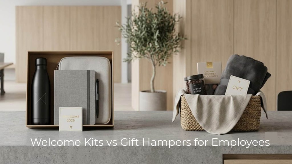Welcome Kits vs Gift Hampers for Employees